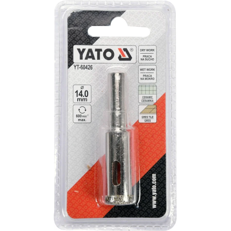 Wiertło  do Gresu  14mm  Yato